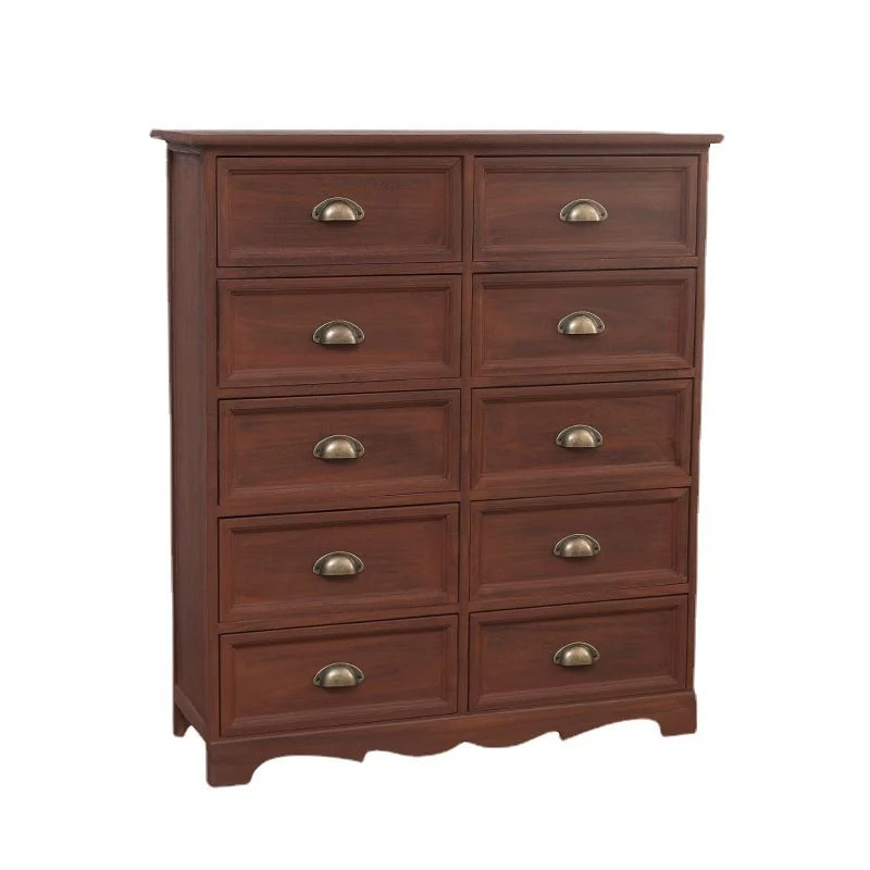 11.8" D Traditional Uni Wood Storage Chest Vertical Storage Chest Dresser Drawers 18l