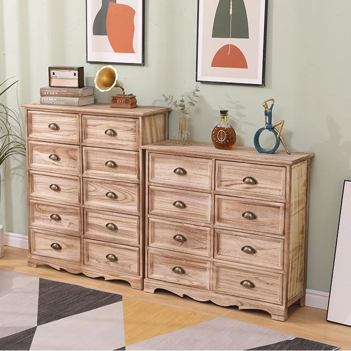 11.8" D Traditional Uni Wood Storage Chest Vertical Storage Chest Dresser Drawers 18l