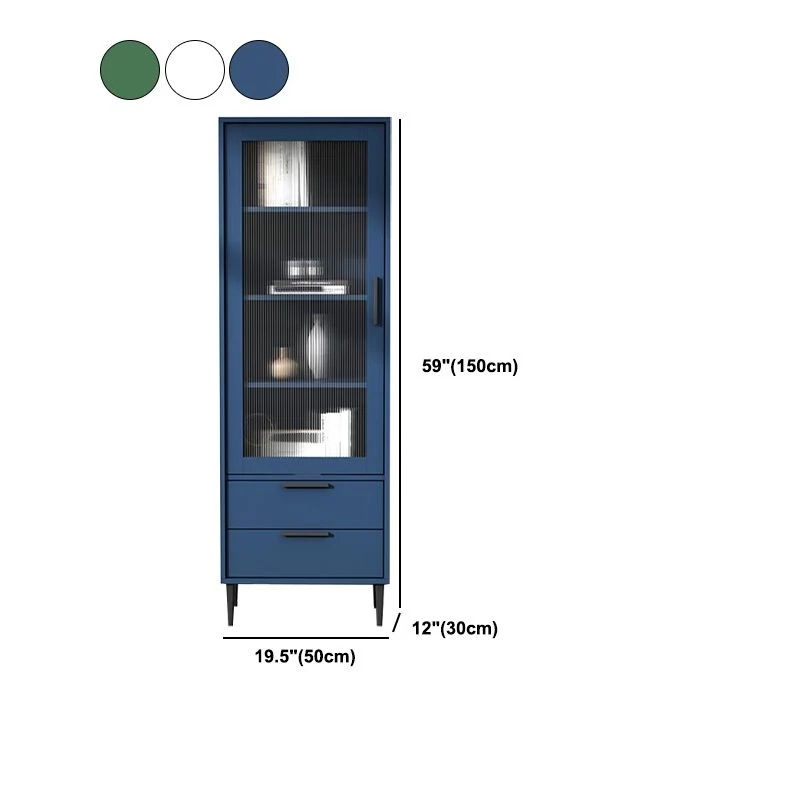 11.81" Sprei Wooden Accent Cabinet 1 Door Modern Side Cabinet 2 Drawers 20l