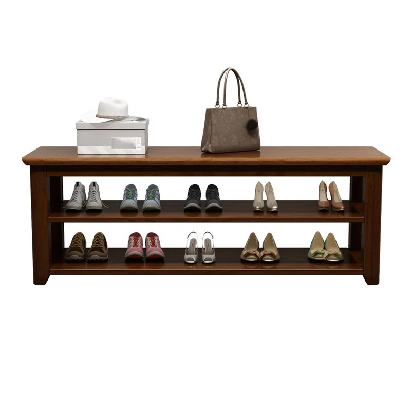 13.65-inch Width Strak Entryway Bench Solid Wood Seating Bench Storage 23
