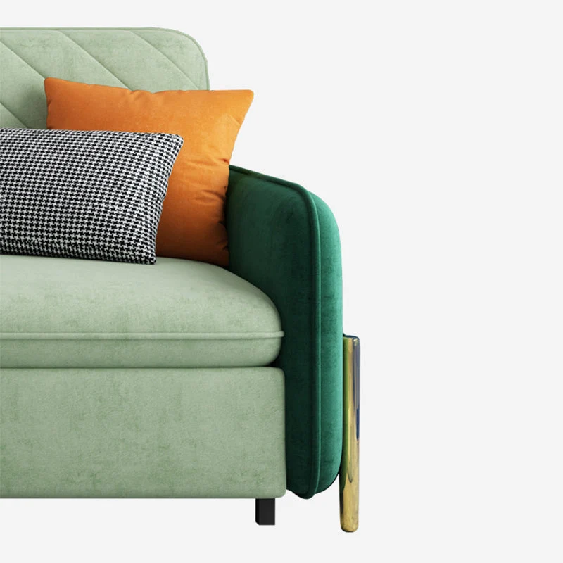 2/3-Seater Actueel Sofa Green Square Arm Sofa Bed Storage 47l