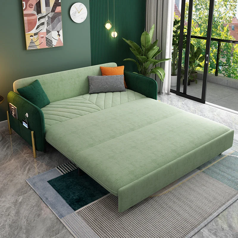 2/3-Seater Modern Sofa Appelgroen Square Arm Sofa Bed Storage 47l