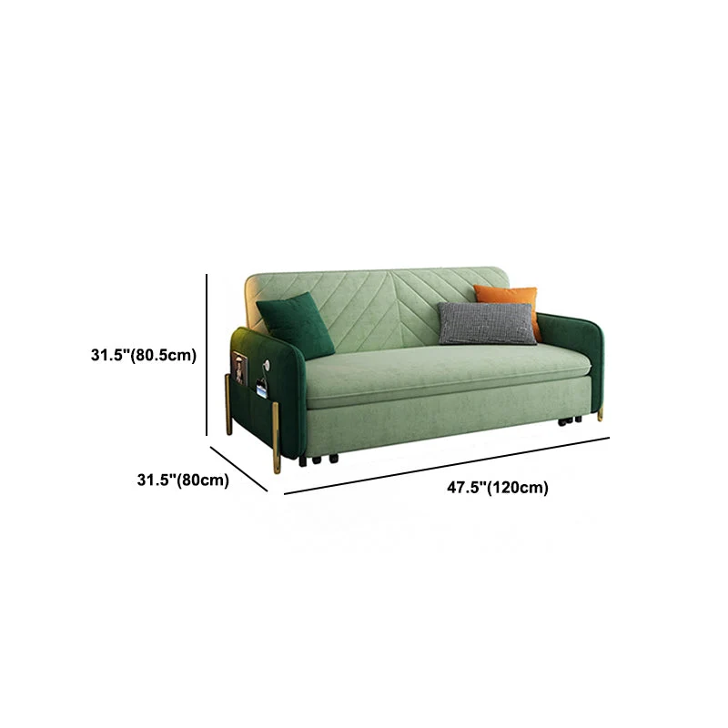 2/3-Seater Modern Sofa Appelgroen Square Arm Sofa Bed Storage 47l