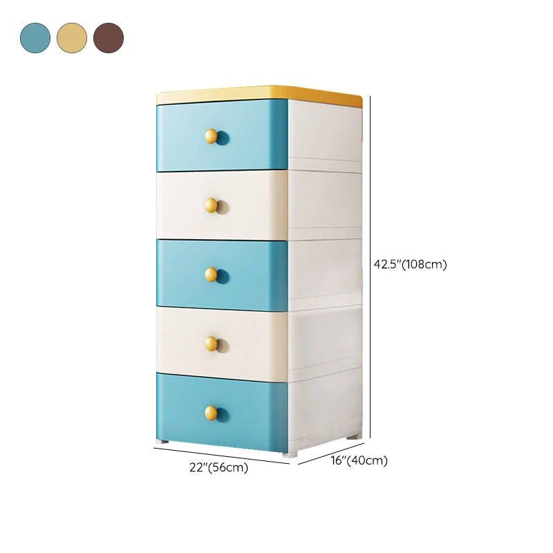 5-Drawer Wardrobe Armoire Legs Eigentijds Plastic Storage Cabinet 14