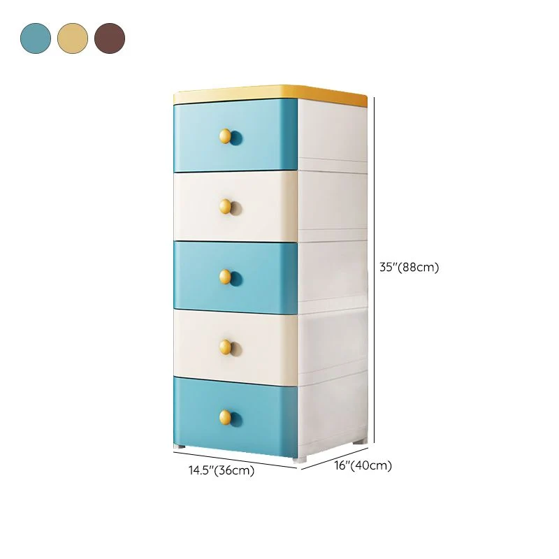 5-Drawer Wardrobe Armoire Legs Eigentijds Plastic Storage Cabinet 14