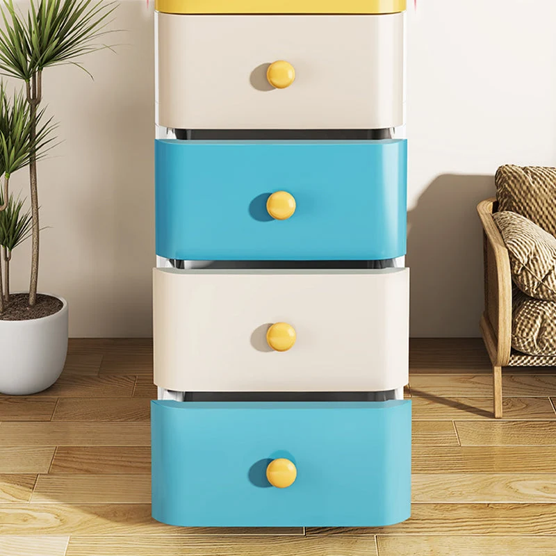 5-Drawer Wardrobe Armoire Legs Eigentijds Plastic Storage Cabinet 14