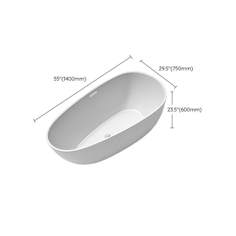 Actueel Acrylic Bathtub Freestanding Soaking Bathtub Drain Bath Tub White