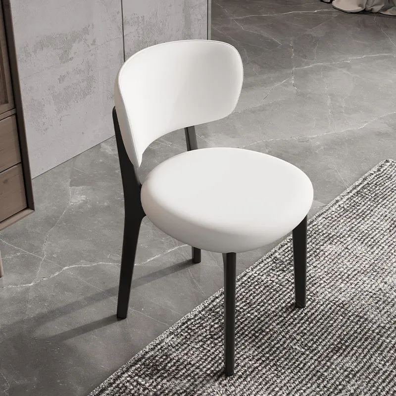 Actueel Simple Side Chair Upholstered Kitchen Dining Chairs Wooden Base