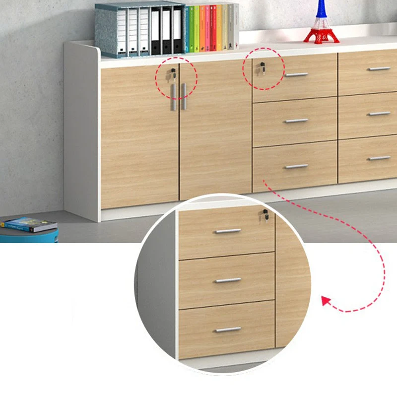 Actueel Style File Cabinet Wooden Frame Storage Lateral File Cabinet 31l