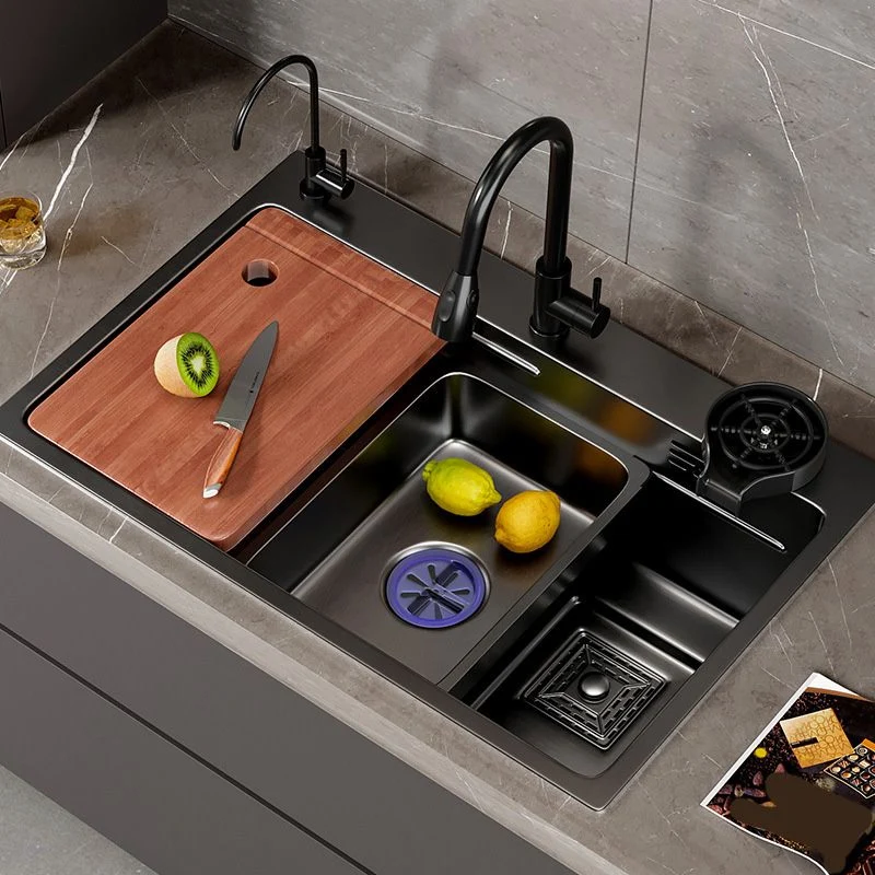 Actueel Style Kitchen Sink Stainless Steel Kitchen Sink Right Drain Placement 24l