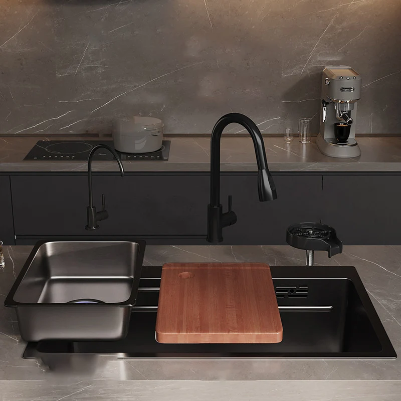 Actueel Style Kitchen Sink Stainless Steel Kitchen Sink Right Drain Placement 24l