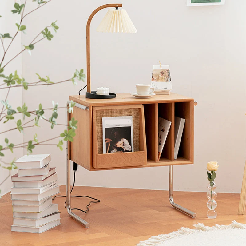 Actueel Style Solid Wood Bookshelf Closed Back Bookcase Door Black