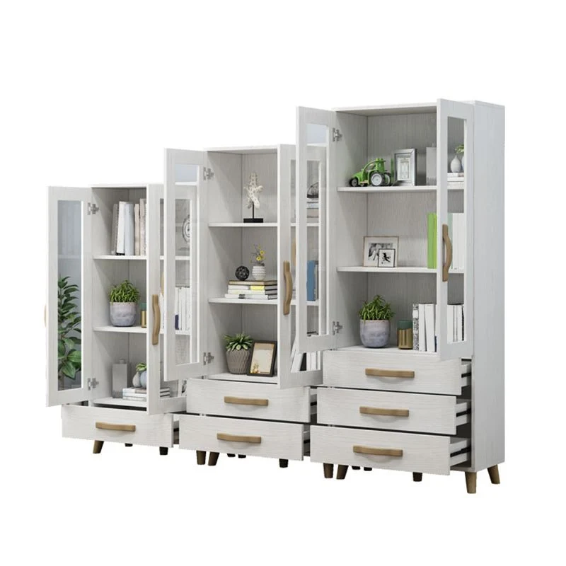 Actueel Style Standard Bookcase Closed Back Bookshelf Drawer Storage 27