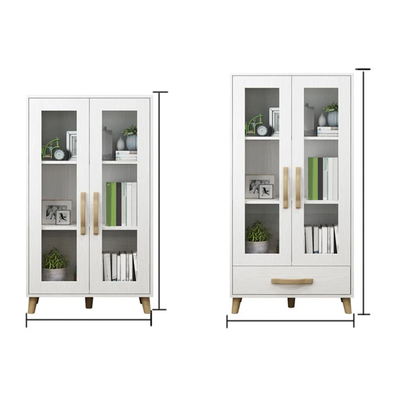 Actueel Style Standard Bookcase Closed Back Bookshelf Drawer Storage 27