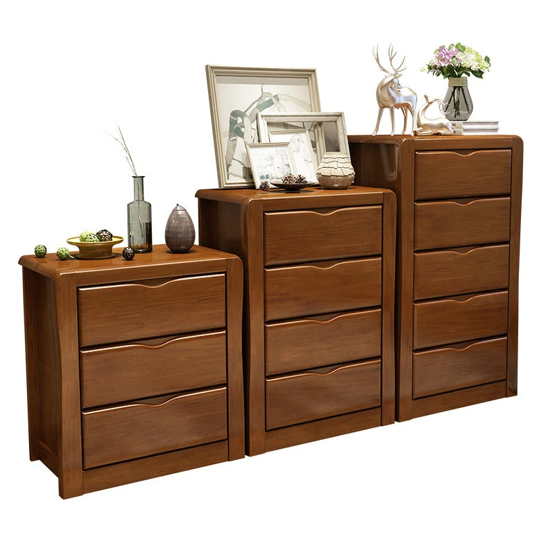 Actueel Wood Cabinet Grooves Rectangle Side Cabinet Drawer Natural