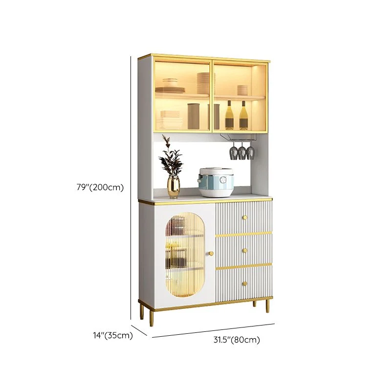 Actueel Wood Dining Hutch Glass Doors Storage Cabinet Doors Living Room Https