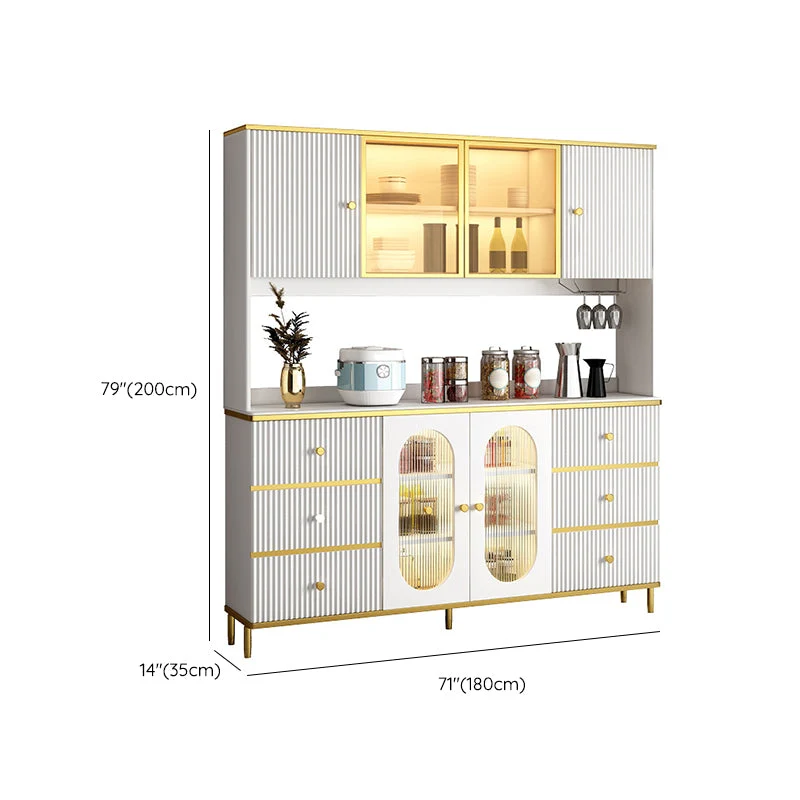 Actueel Wood Dining Hutch Glass Doors Storage Cabinet Doors Living Room Https