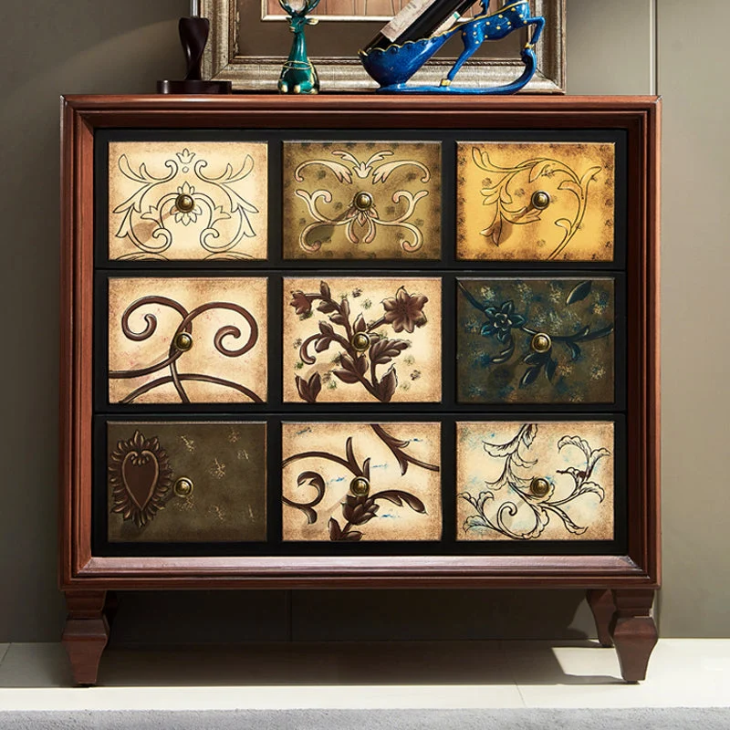American Traditional Storage Chest Dresser Houtsoort Storage Chest Drawers 23