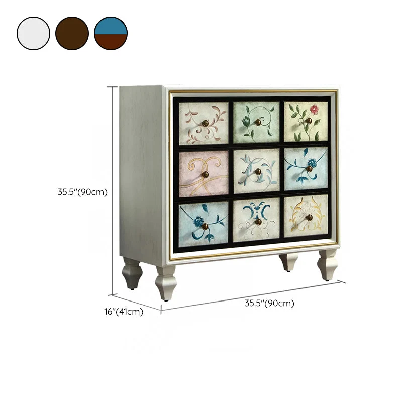 American Traditional Storage Chest Dresser Houtsoort Storage Chest Drawers 23
