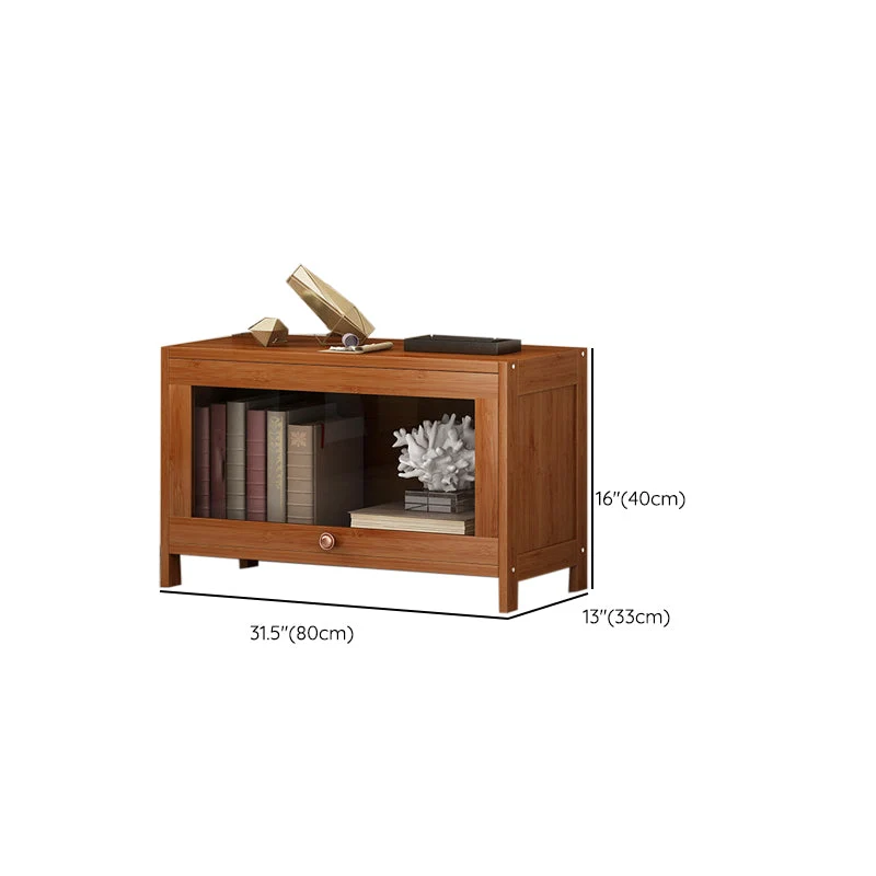 Closed Back Bamboo Bookcase Gebruikelijk Modern Bookshelf Cabinets 23