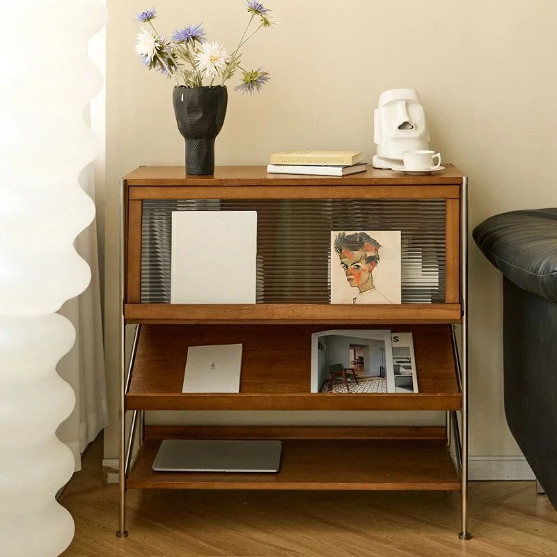 Closed Back Bookcase Modern Style Stevig Wood Bookshelf Shelves 34l