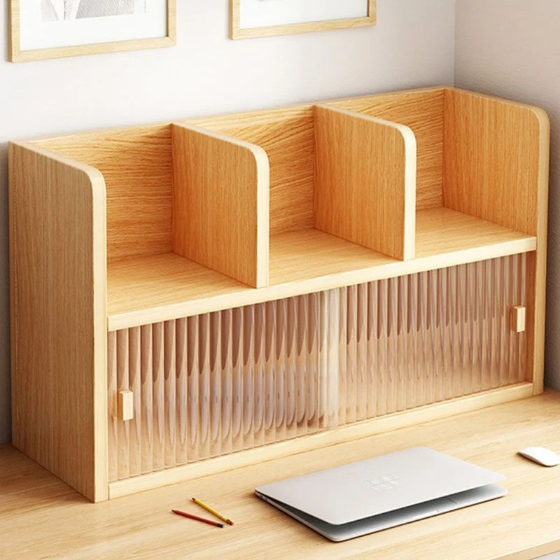 Closed Back Bookshelf Contemporary Stevig Wood Bookcase Doors 28l