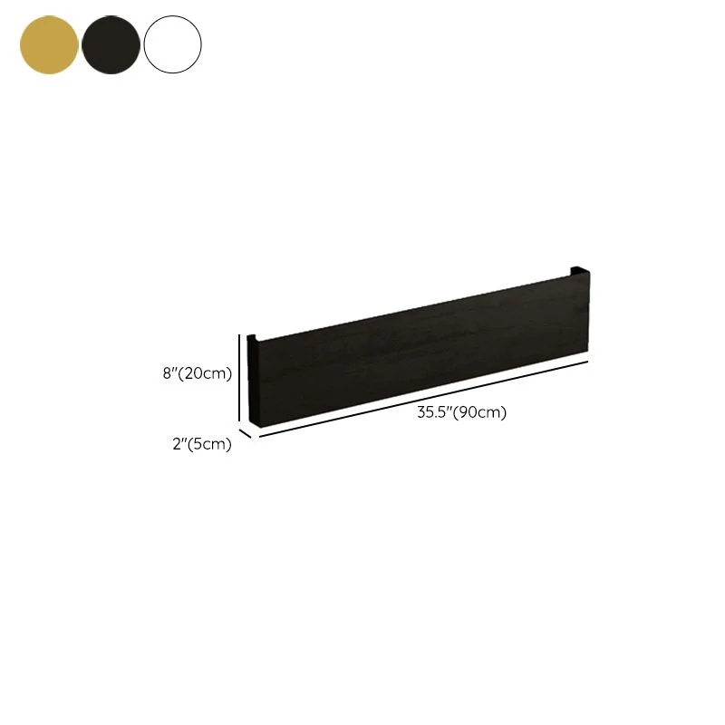 Closed Back Floating Bookshelf Contemporary Metalen Bookcase Shelves 35l