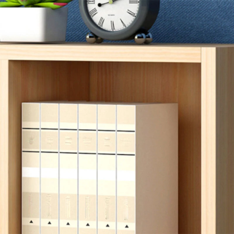 Closed Back Typisch Bookshelf Wooden Contemporary Bookcase Shelves 39