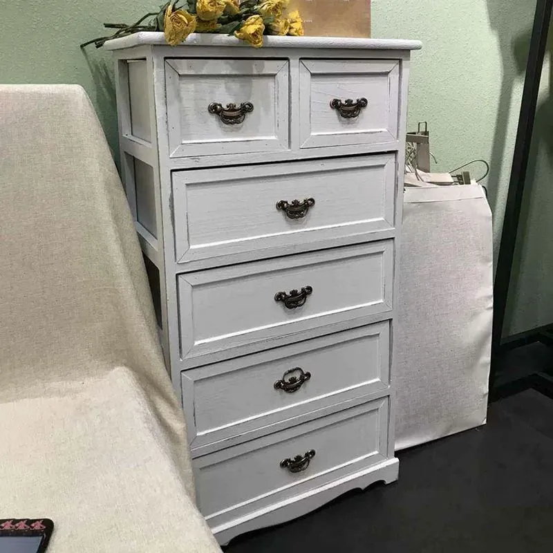 Coastal Storage Chest Dresser Massief Wood Storage Chest 4/5/6 Drawers White
