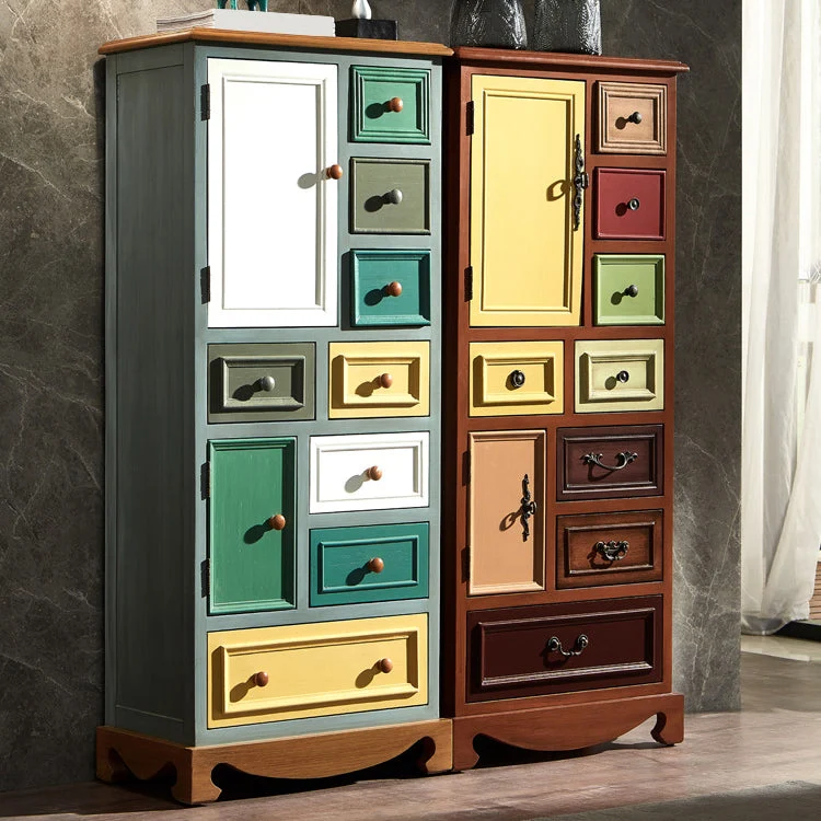 Coastal Storage Chest Dresser Solid Wood Dresser Veelvoudig Drawers 24l