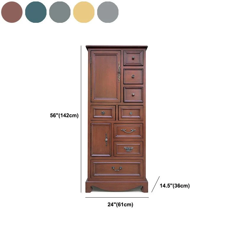 Coastal Storage Chest Massief Wood Dresser 8/10/12 Drawers 34l
