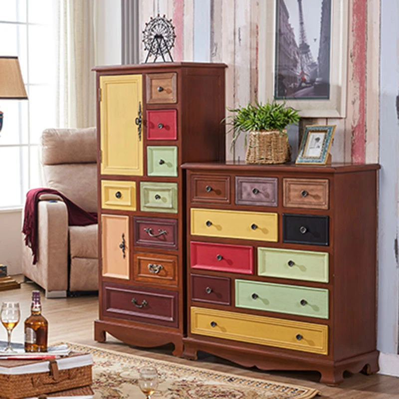 Coastal Storage Chest Massief Wood Dresser 8/10/12 Drawers 34l