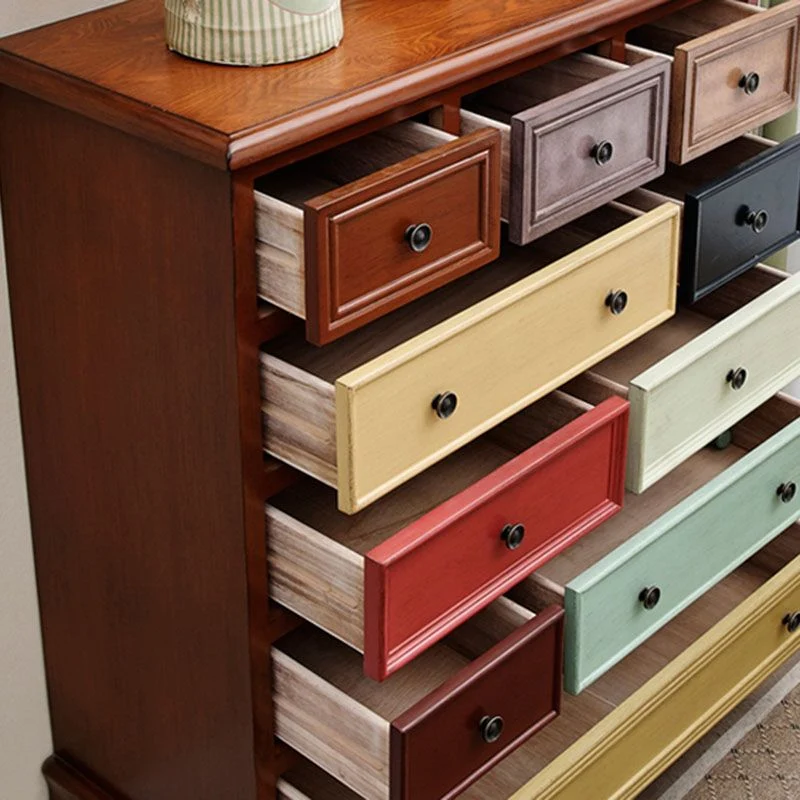 Coastal Storage Chest Massief Wood Dresser 8/10/12 Drawers 34l