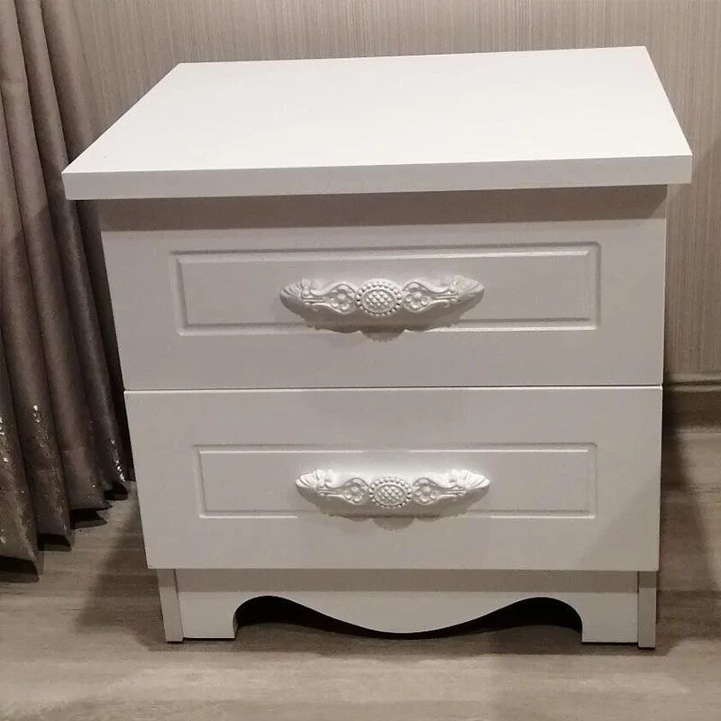 Contemporain Solid Wood Nightstand Legs Included Bedside Cabinet 2 Drawers Https