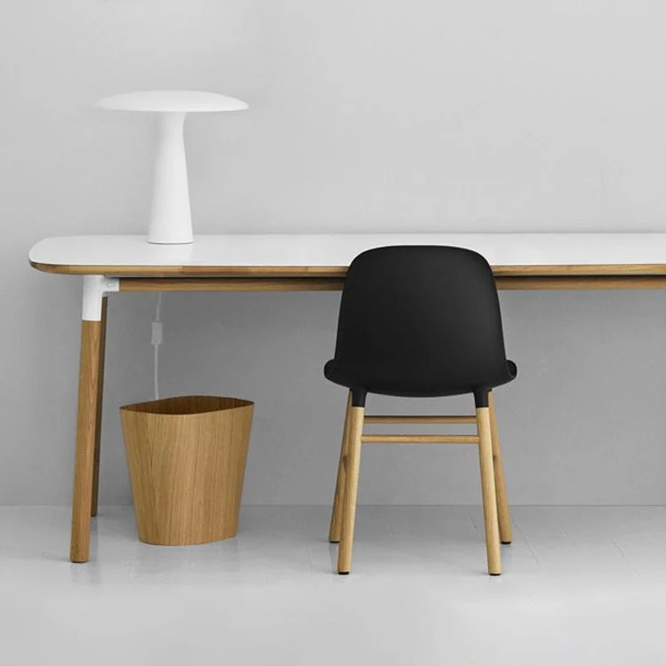 Contemporain Style Chairs Dining Armless Chairs Wooden Legs Kitchen Black