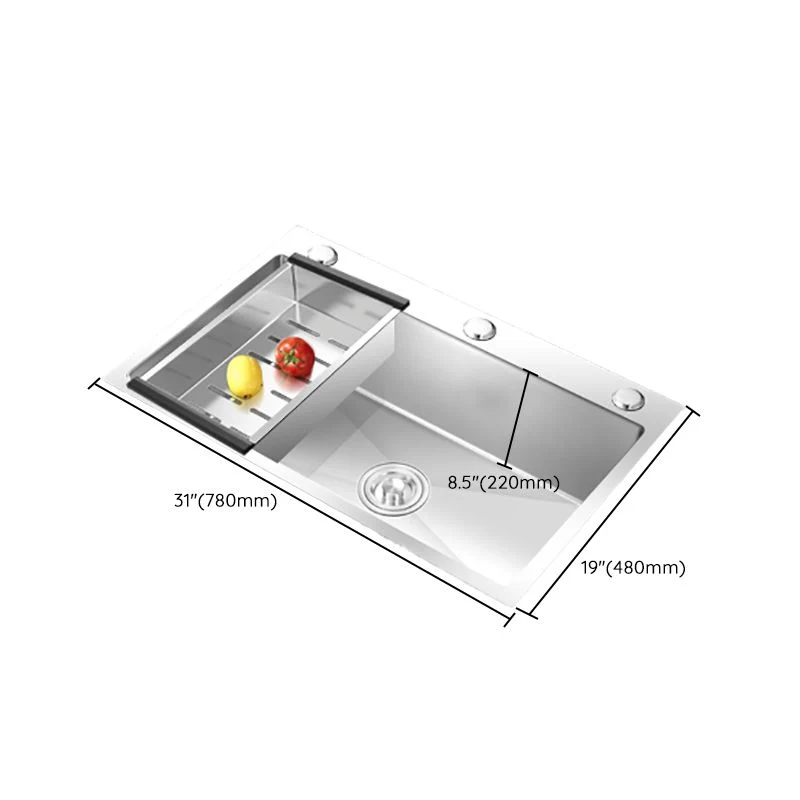 Contemporain Style Kitchen Sink Overflow Hole Design Drop- Kitchen Sink Soundproofing 28