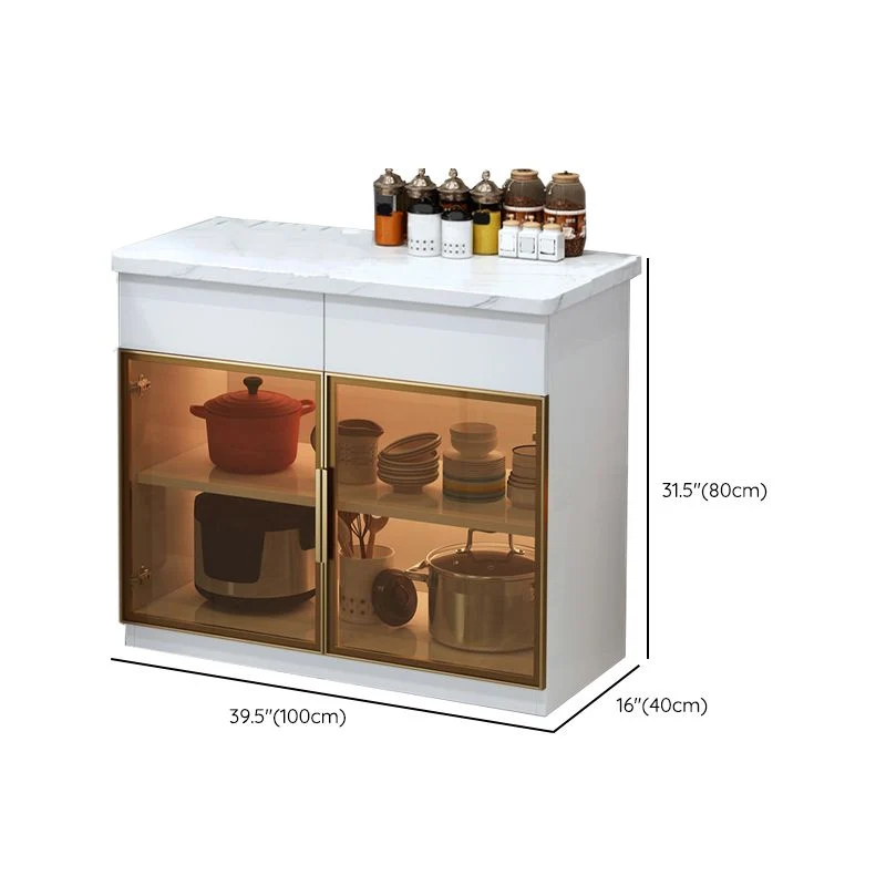 Contemporary Buffet Server Cabinet Storage Kitchen Dining Server 24l