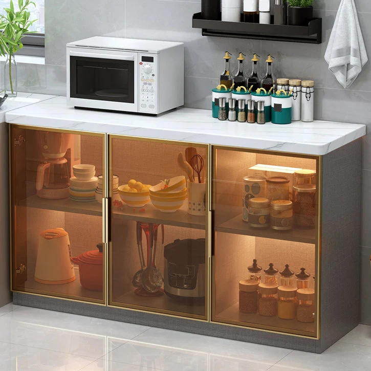 Contemporary Buffet Server Cabinet Storage Kitchen Dining Server 24l