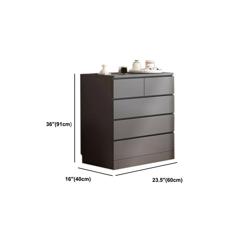 Contemporary Chest Vertical Grauw Storage Chest Drawer Bedroom 24l