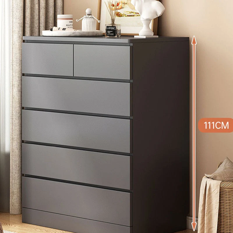 Contemporary Chest Vertical Grijs Storage Chest Drawer Bedroom 24l
