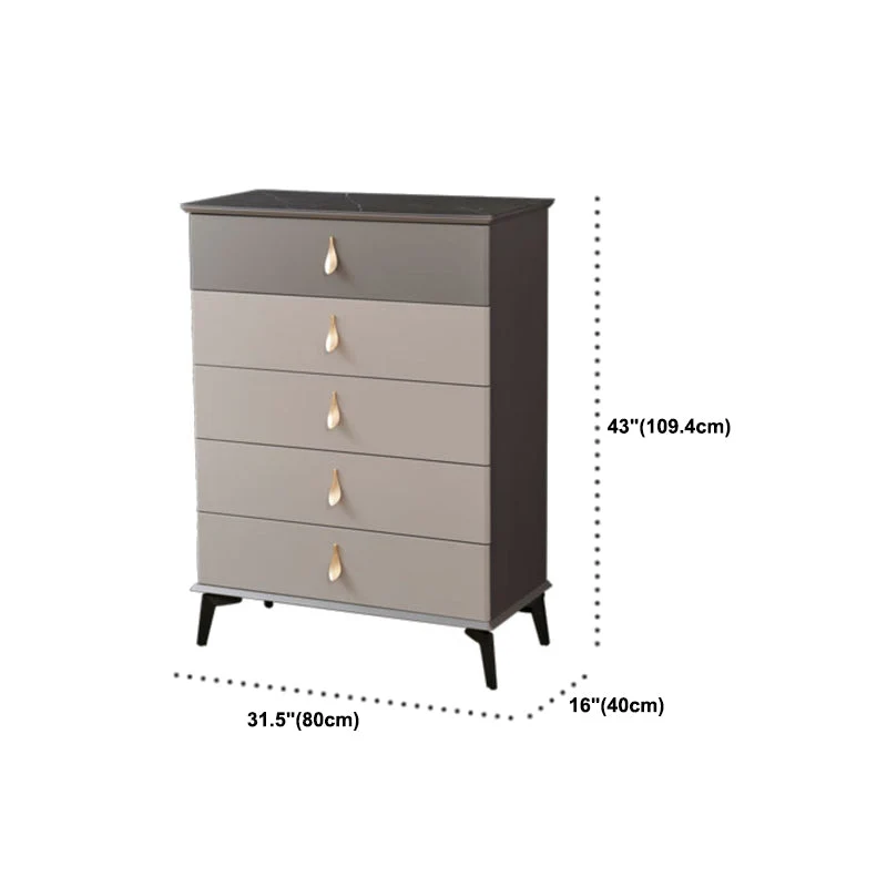 Contemporary Chest Wood Storage Chest Dresser Soft-Close Drawers Https