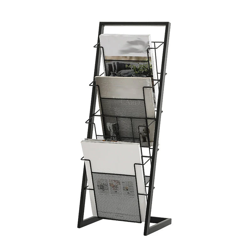 Contemporary Closed Back Bookcase Vertical Metalen Bookshelf Shelves 13l