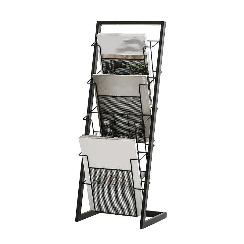 Contemporary Closed Back Bookcase Vertical Metalen Bookshelf Shelves 13l