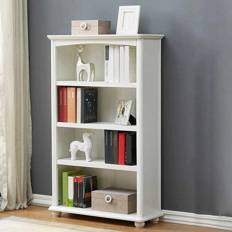 Contemporary Closed Back Bookshelf Conventioneel Wooden Bookcase Shelves 23