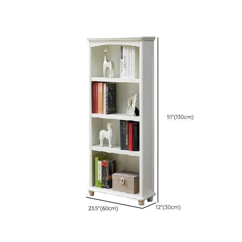 Contemporary Closed Back Bookshelf Conventioneel Wooden Bookcase Shelves 23