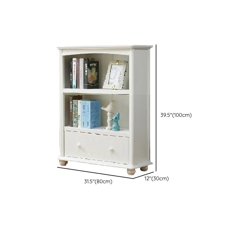 Contemporary Closed Back Bookshelf Conventioneel Wooden Bookcase Shelves 23