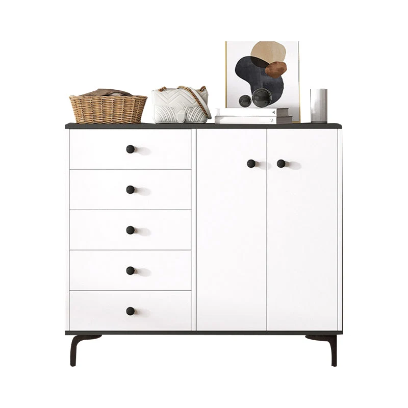 Contemporary Engineered Wood Storage Chest Bedroom Chest Ivoor Drawers 24l