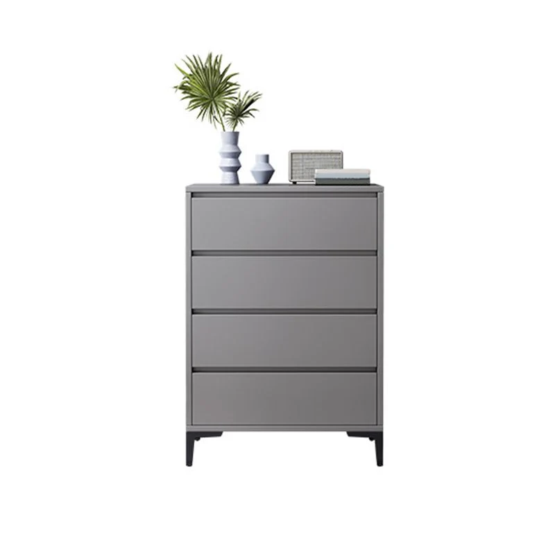 Contemporary Engineered Wood Storage Chest Bedroom Chest Grijs Drawers