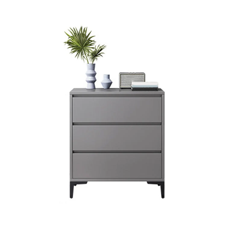 Contemporary Engineered Wood Storage Chest Bedroom Chest Grijs Drawers