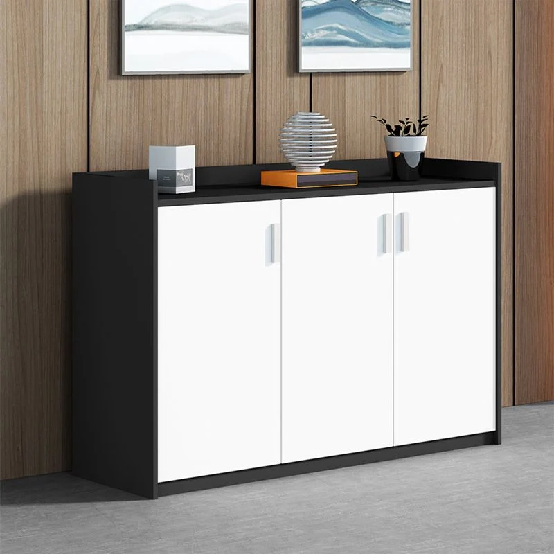 Contemporary Filing Cabinet Vertical Wood Filing Cabinet Storage Shelves Black